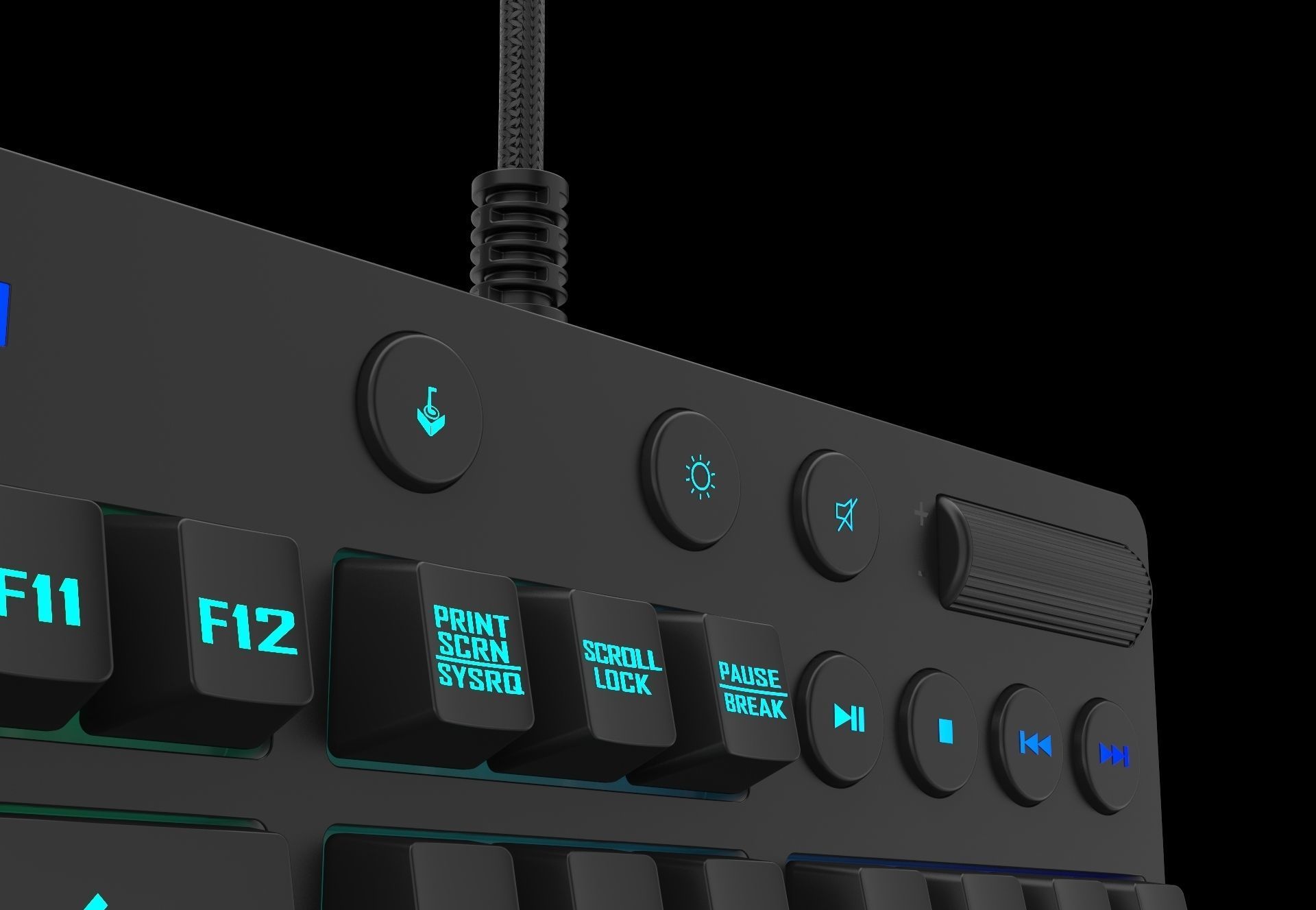 Logitech G810 Orion Spectrum Gaming Keyboard 3D model_3