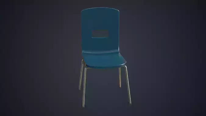 Plastic School Chair PBR