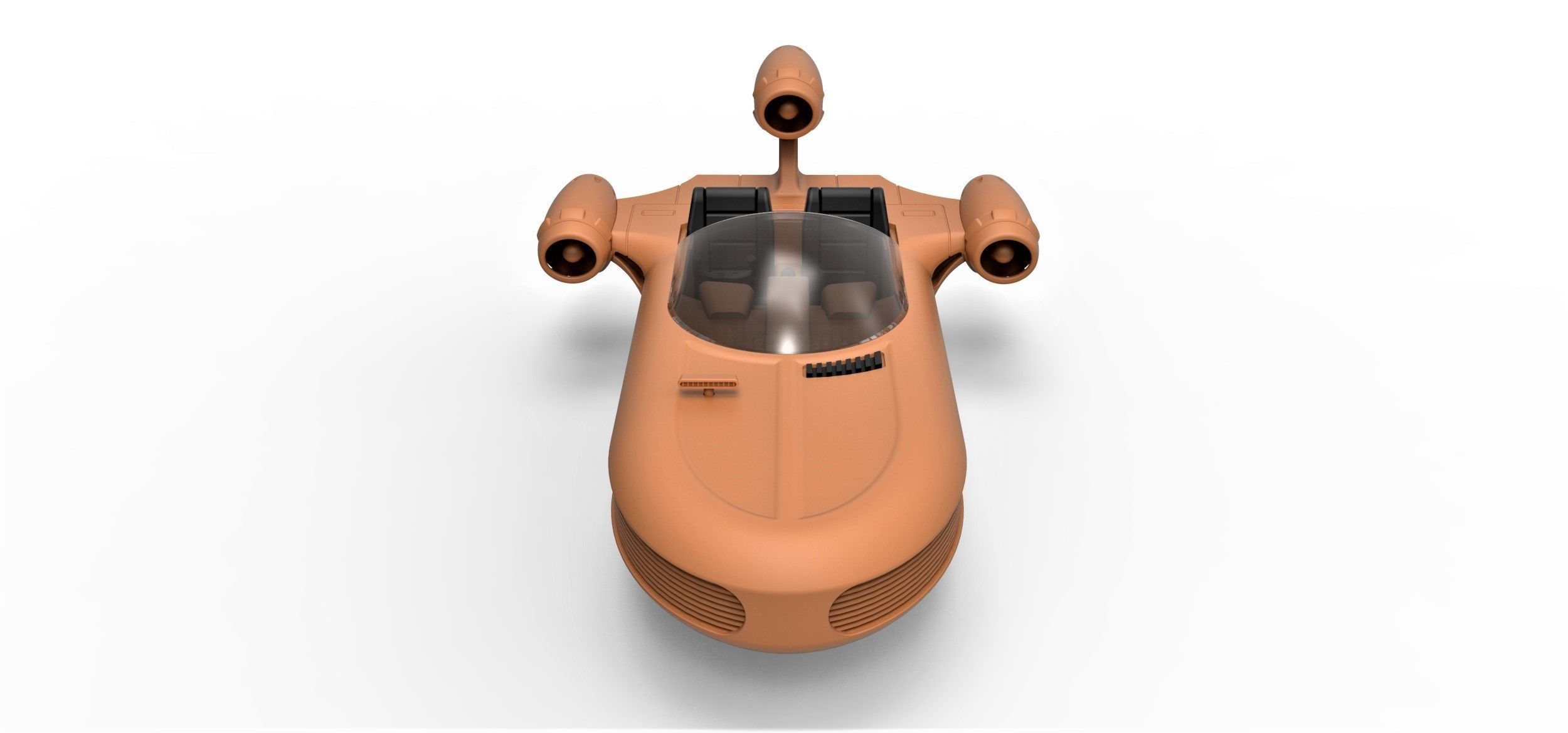 Landspeeder X-34 from Star Wars Scale 1 to 24 3D print model_5