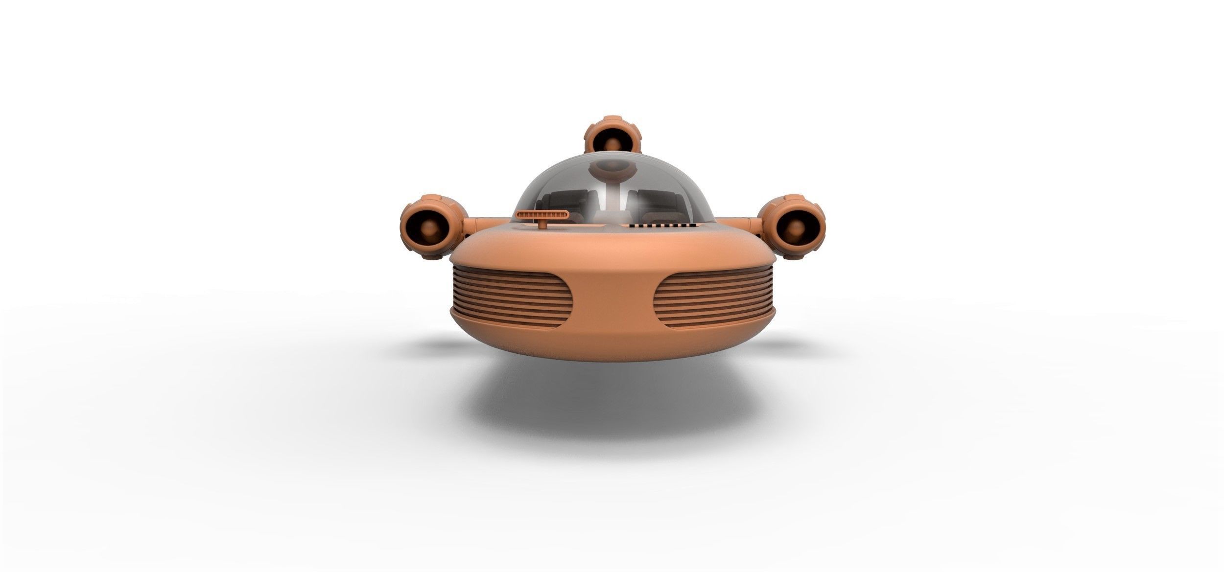 Landspeeder X-34 from Star Wars Scale 1 to 24 3D print model_6