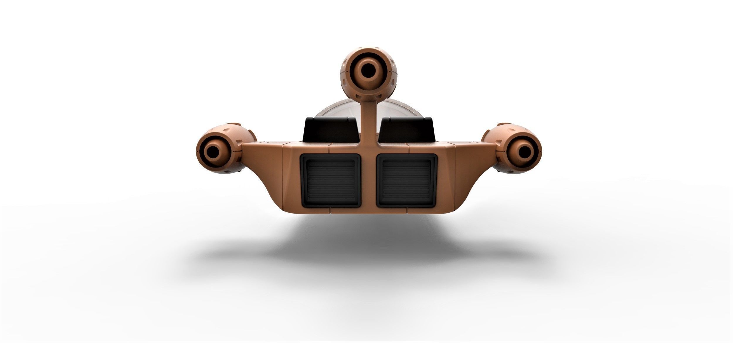 Landspeeder X-34 from Star Wars Scale 1 to 24 3D print model_12