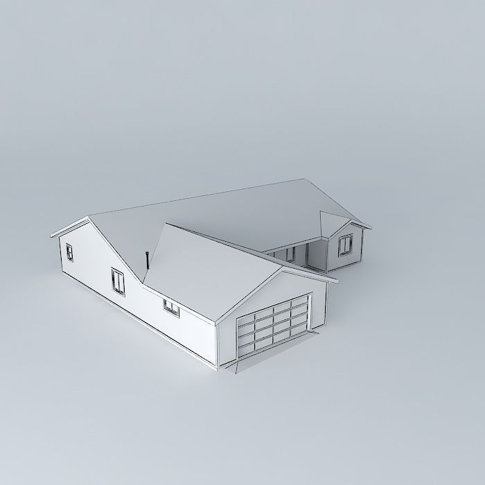 Standard Tract House Free 3D model_3