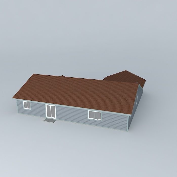 Standard Tract House Free 3D model_1