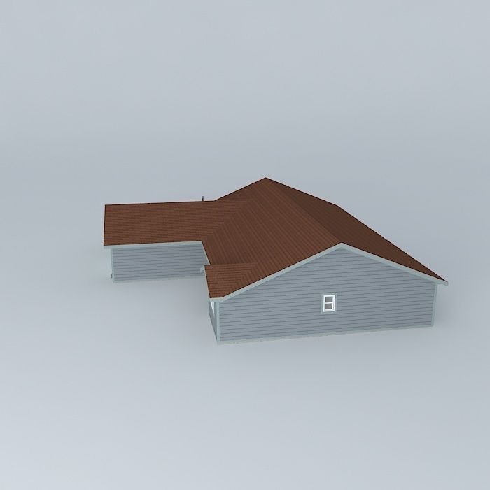 Standard Tract House Free 3D model_2