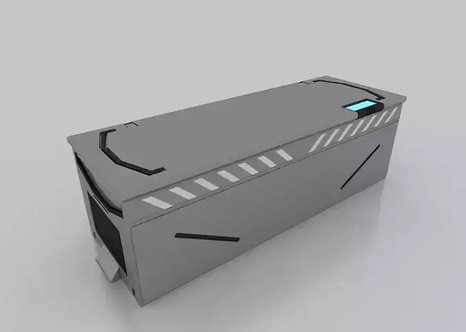 SCI FI CRATE MODEL 3DS MAX