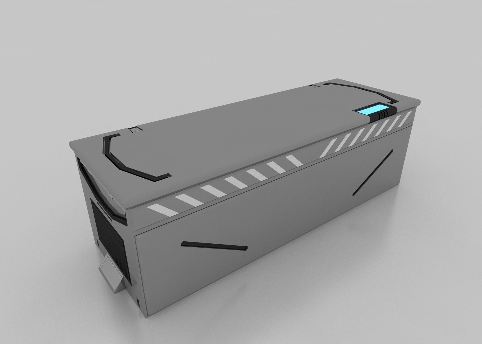 SCI FI CRATE MODEL 3DS MAX 3D model CGTrader