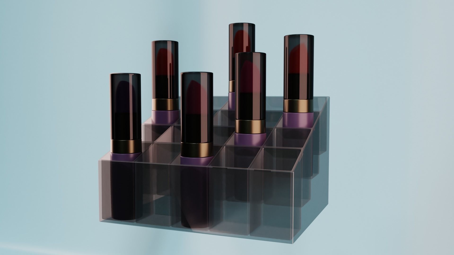 Lipsticks lipstick dispenser 3D model CGTrader