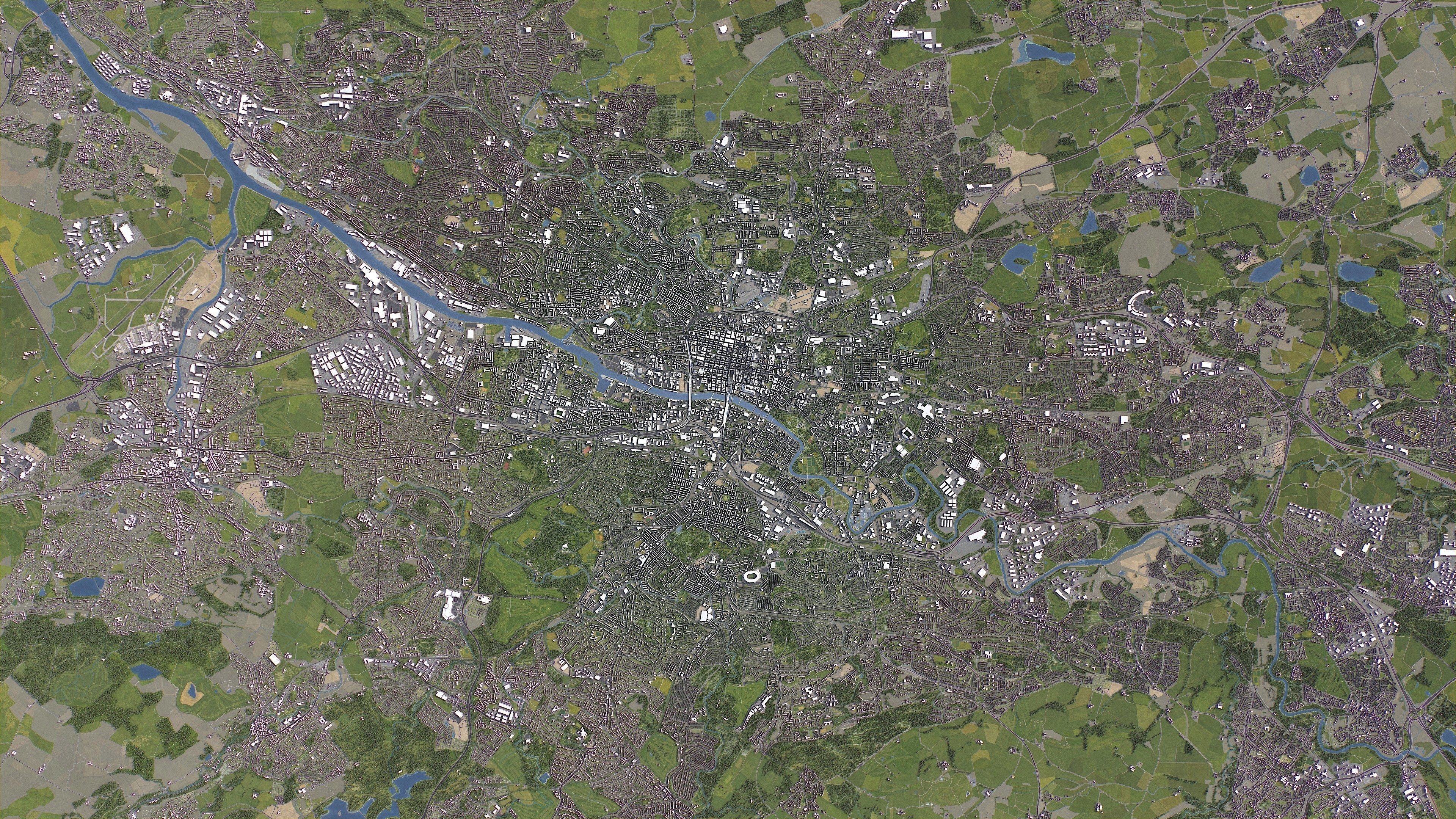 Glasgow - 3D City Model Low-poly 3D model_17