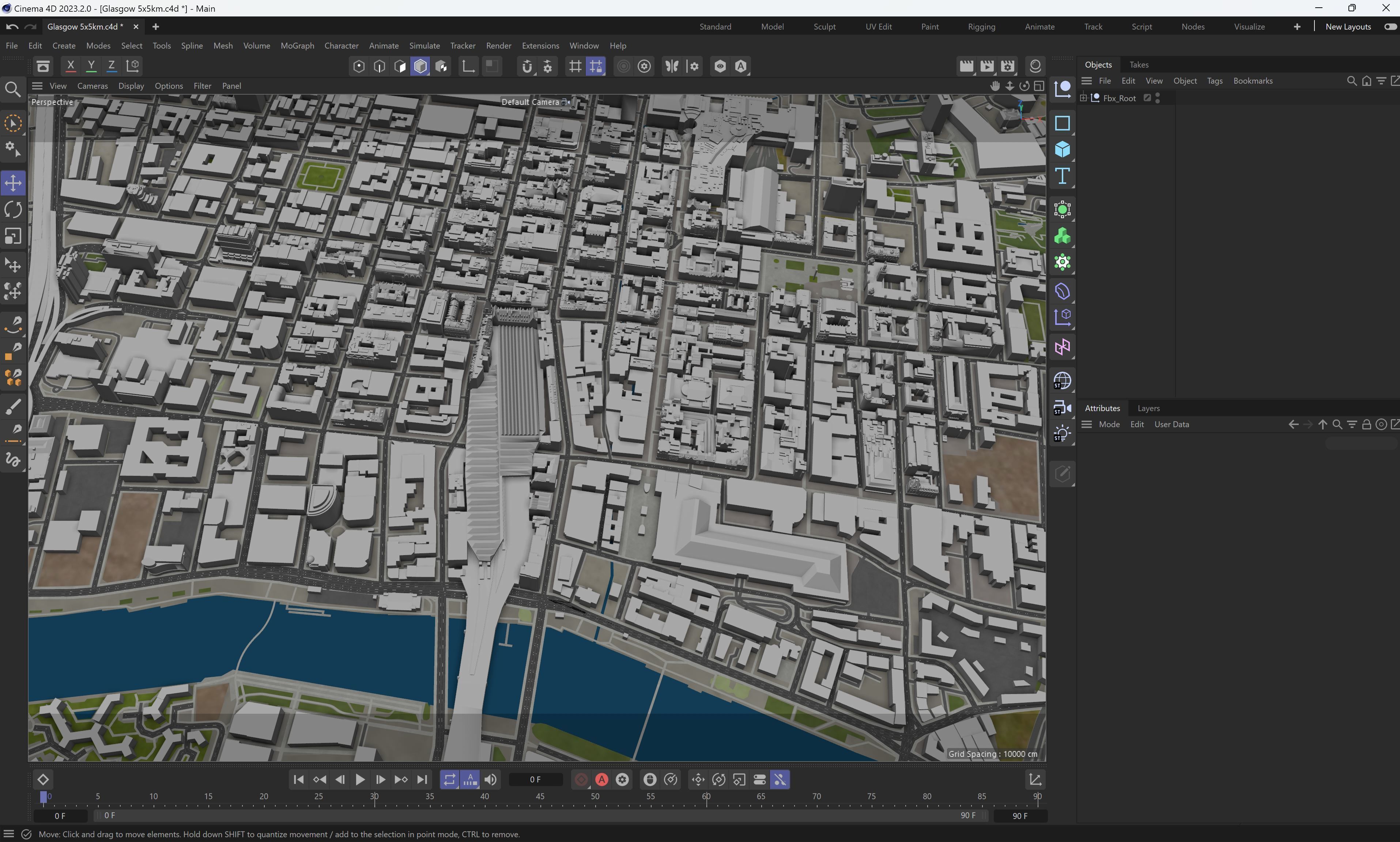 Glasgow - 3D City Model Low-poly 3D model_30