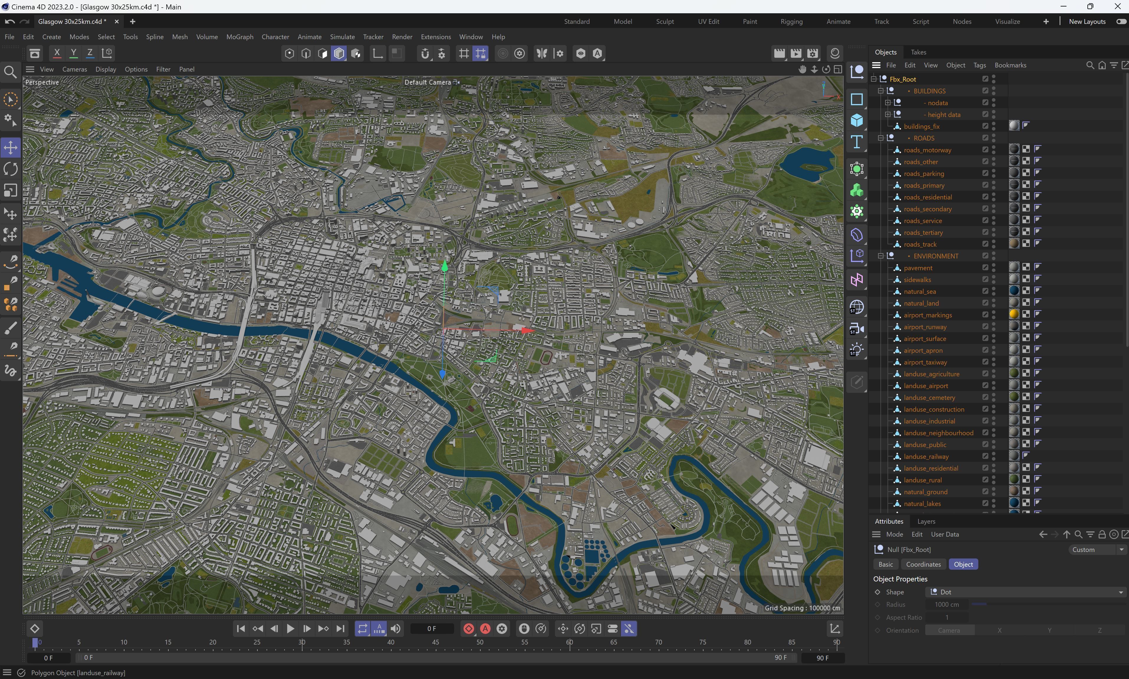 Glasgow - 3D City Model Low-poly 3D model_32