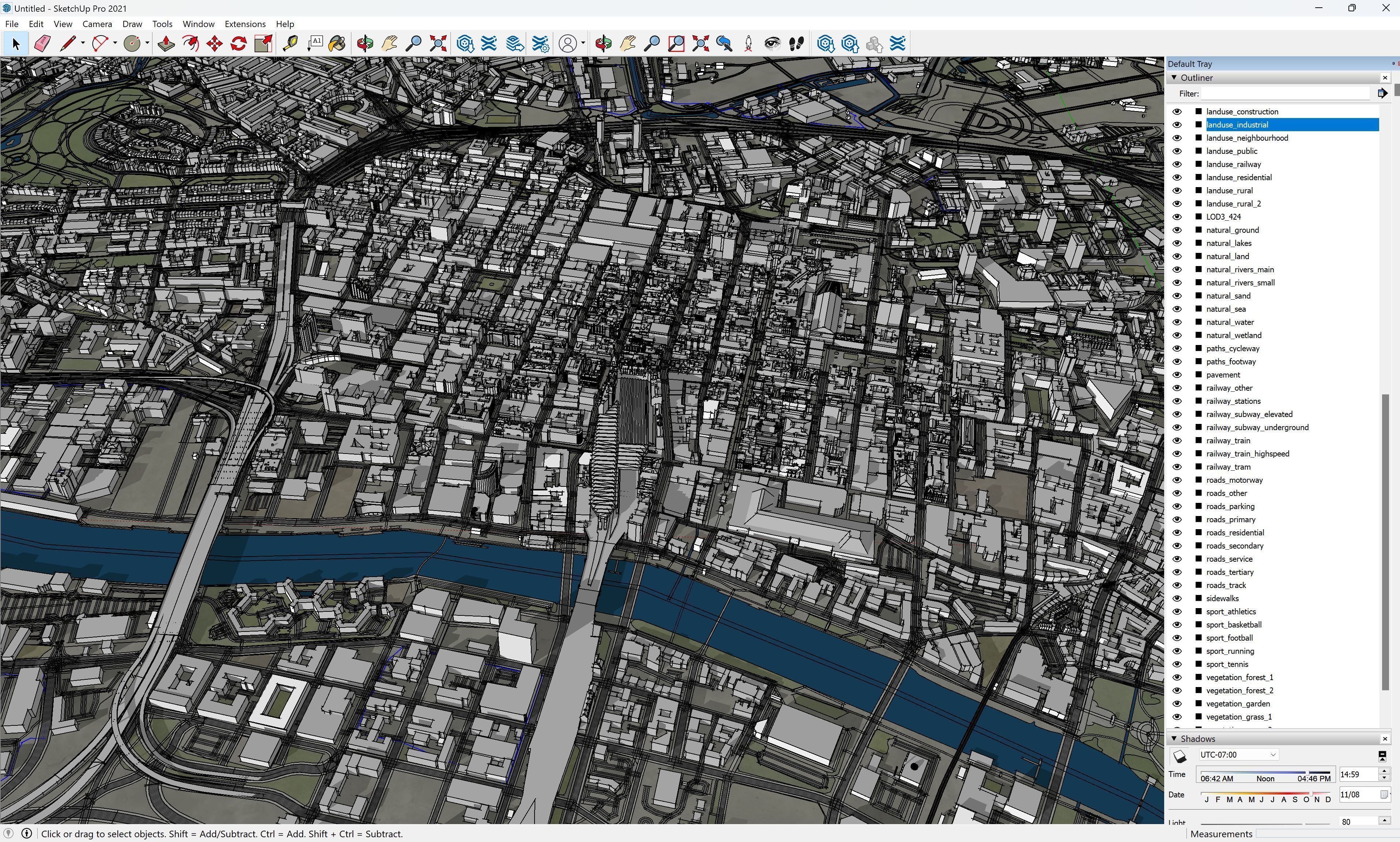 Glasgow - 3D City Model Low-poly 3D model_28