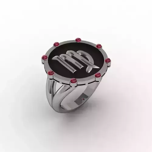 Virgo ring 001 3D print model