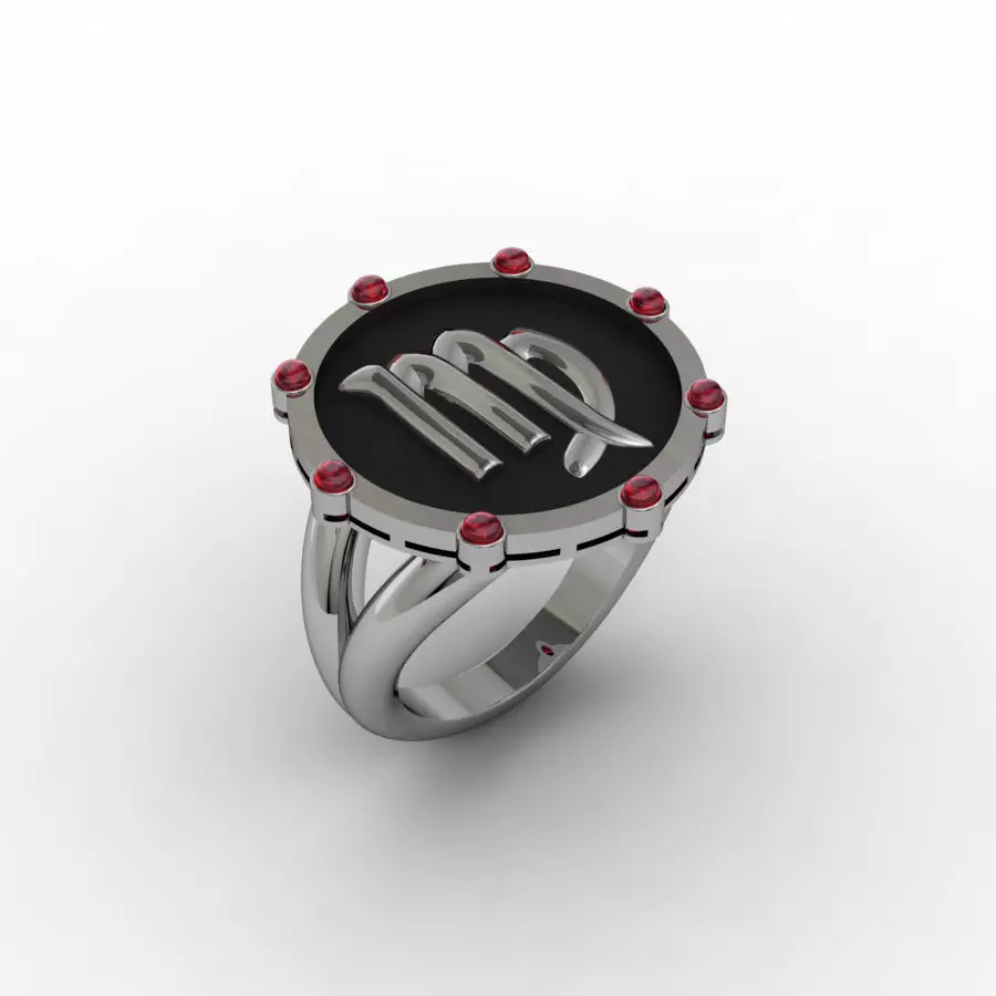 Virgo ring 001 3D print model_0