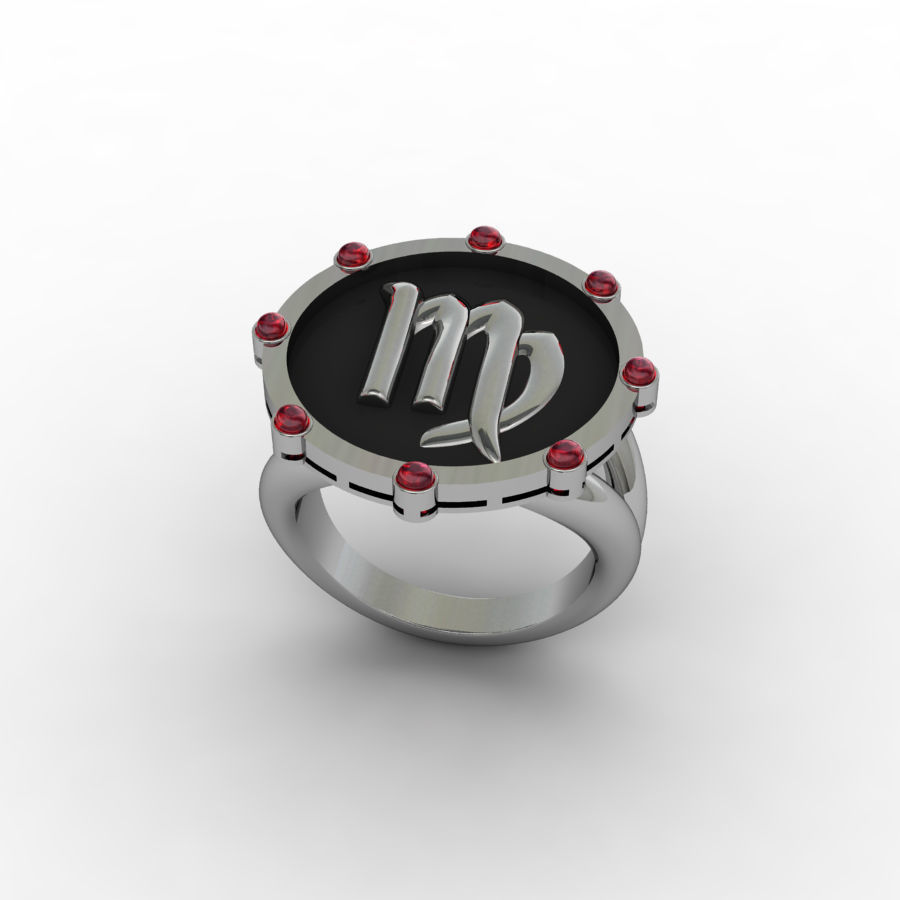 Virgo ring 001 3D print model_1