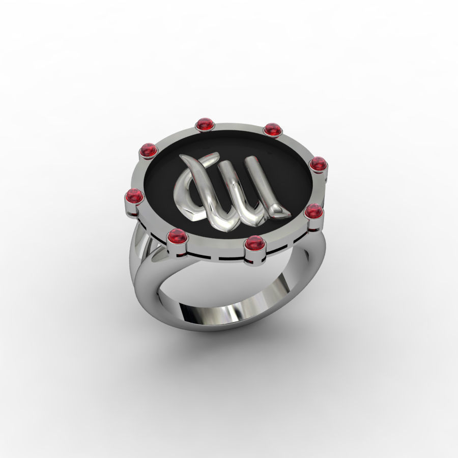 Virgo ring 001 3D print model_4