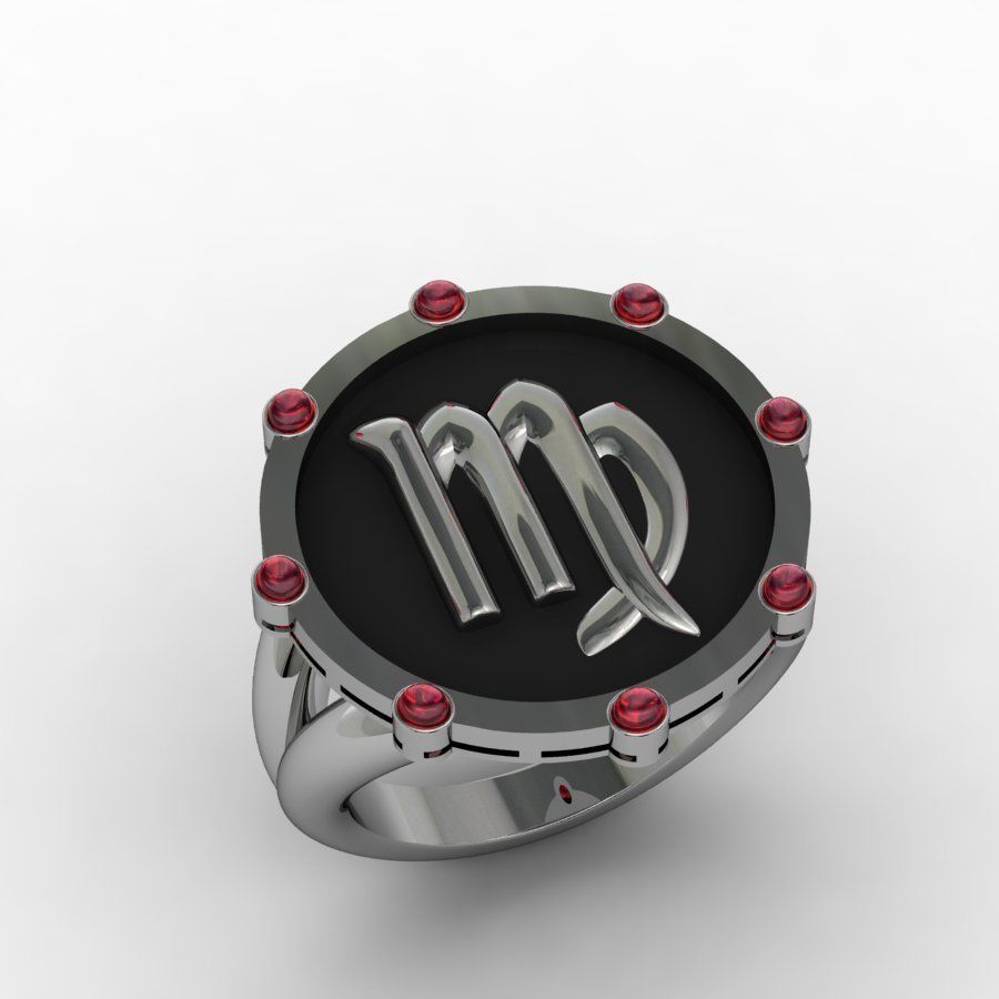 Virgo ring 001 3D print model_7