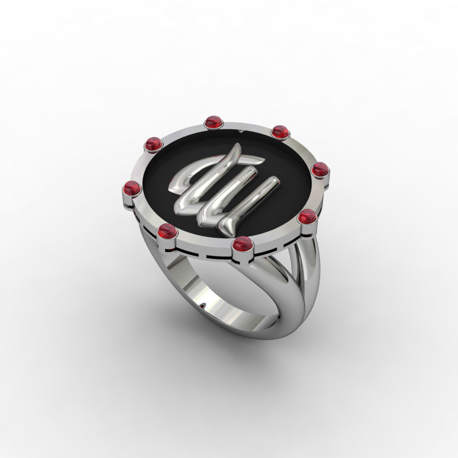 Virgo ring 001 3D print model_5