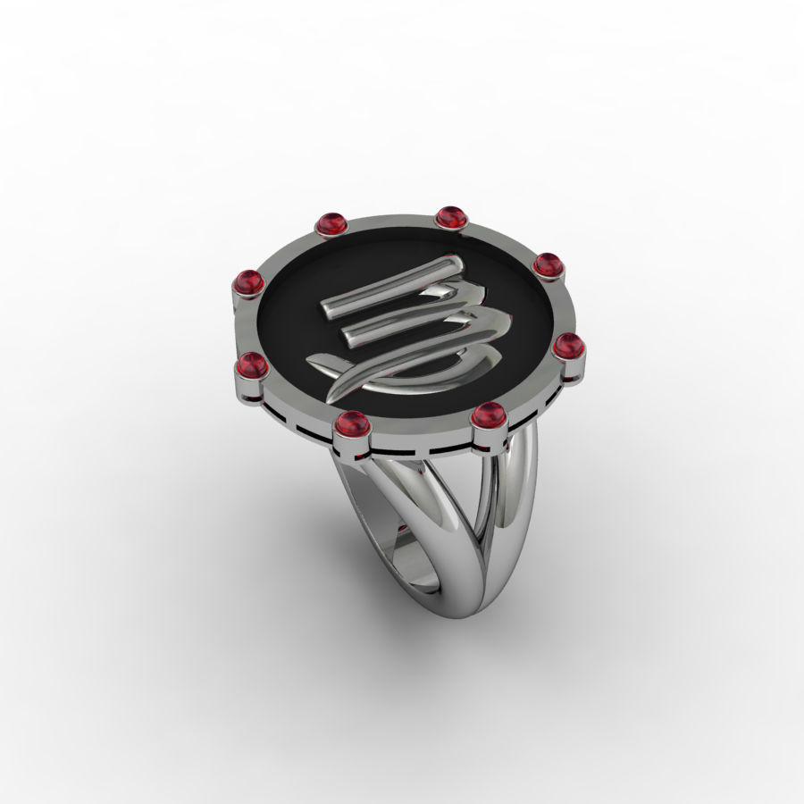 Virgo ring 001 3D print model_2