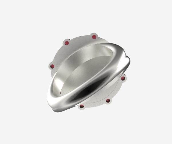 Taurus ring 001 3D print model_13