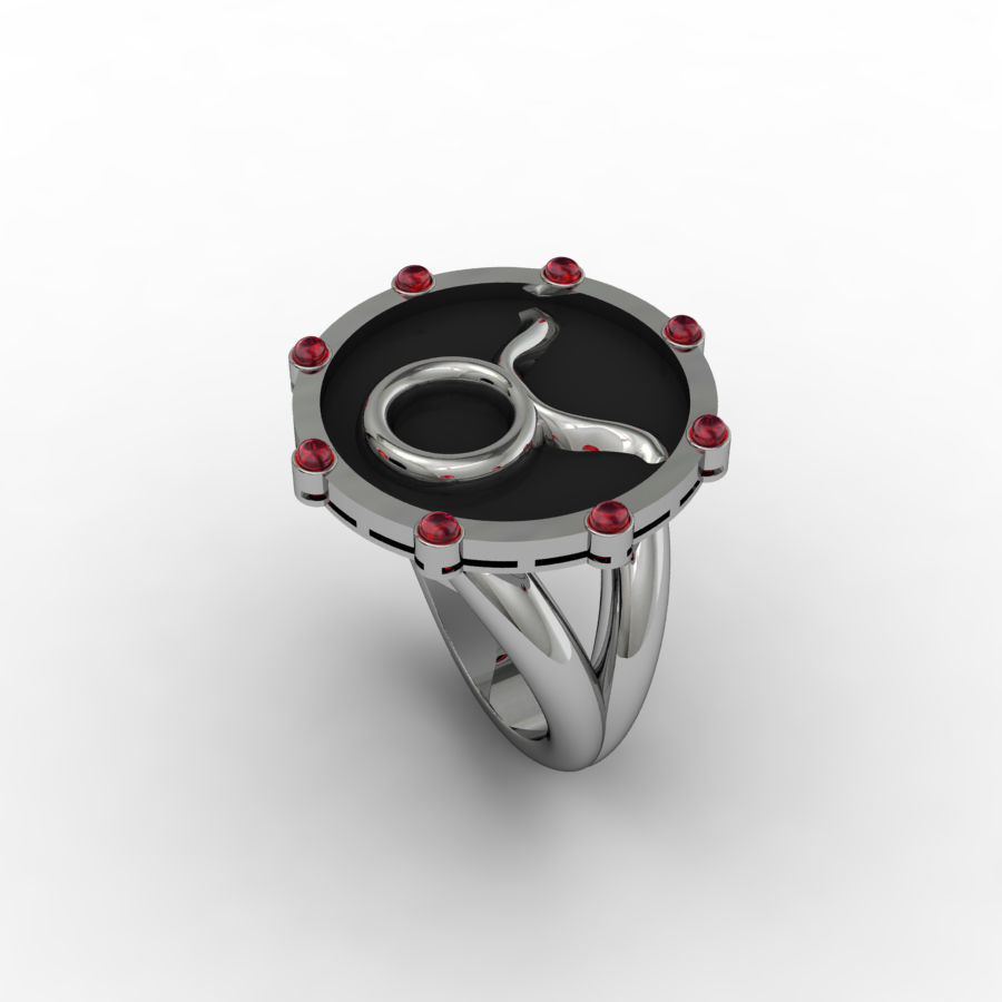 Taurus ring 001 3D print model_3