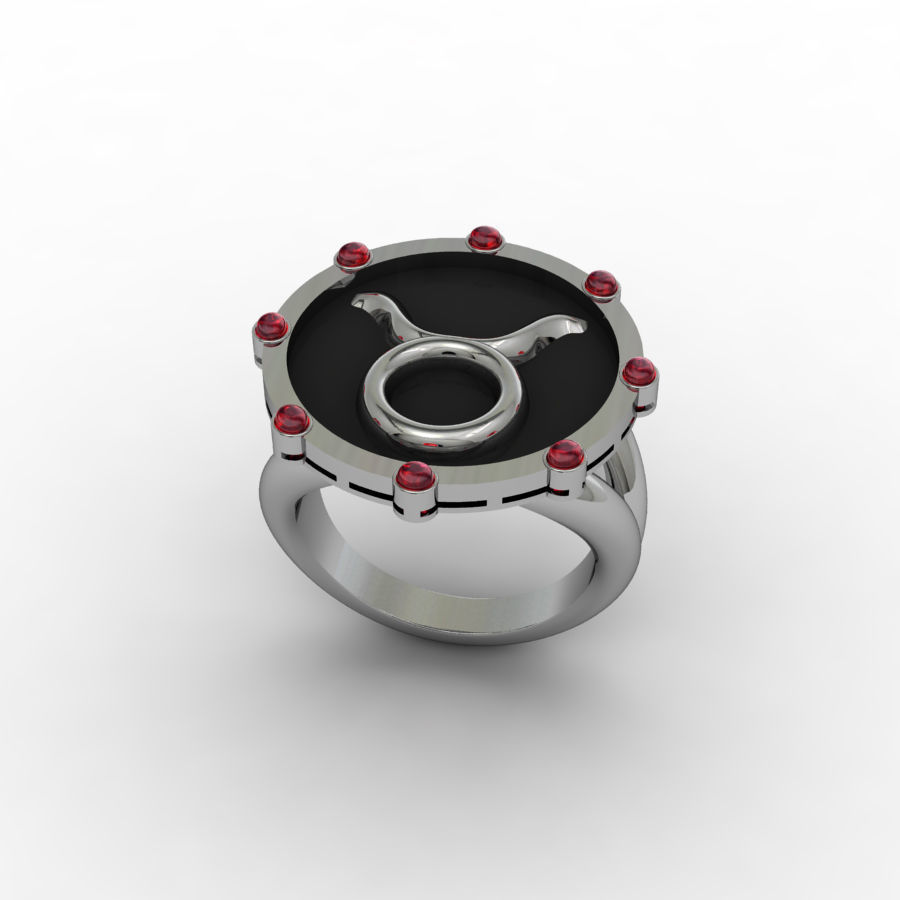 Taurus ring 001 3D print model_2