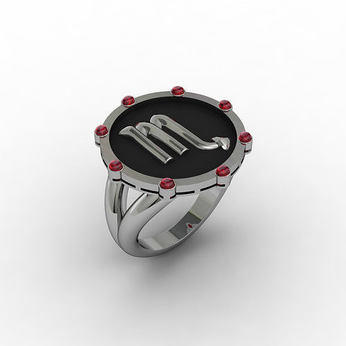Scorpio ring 001 3D print model