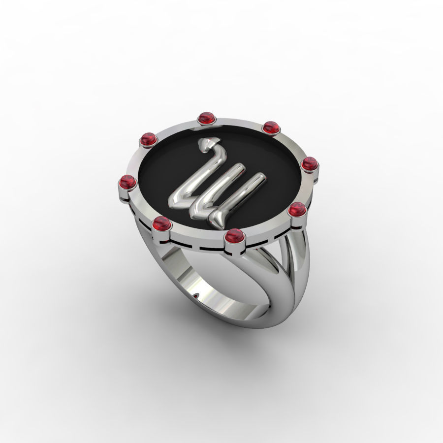 Scorpio ring 001 3D print model_7