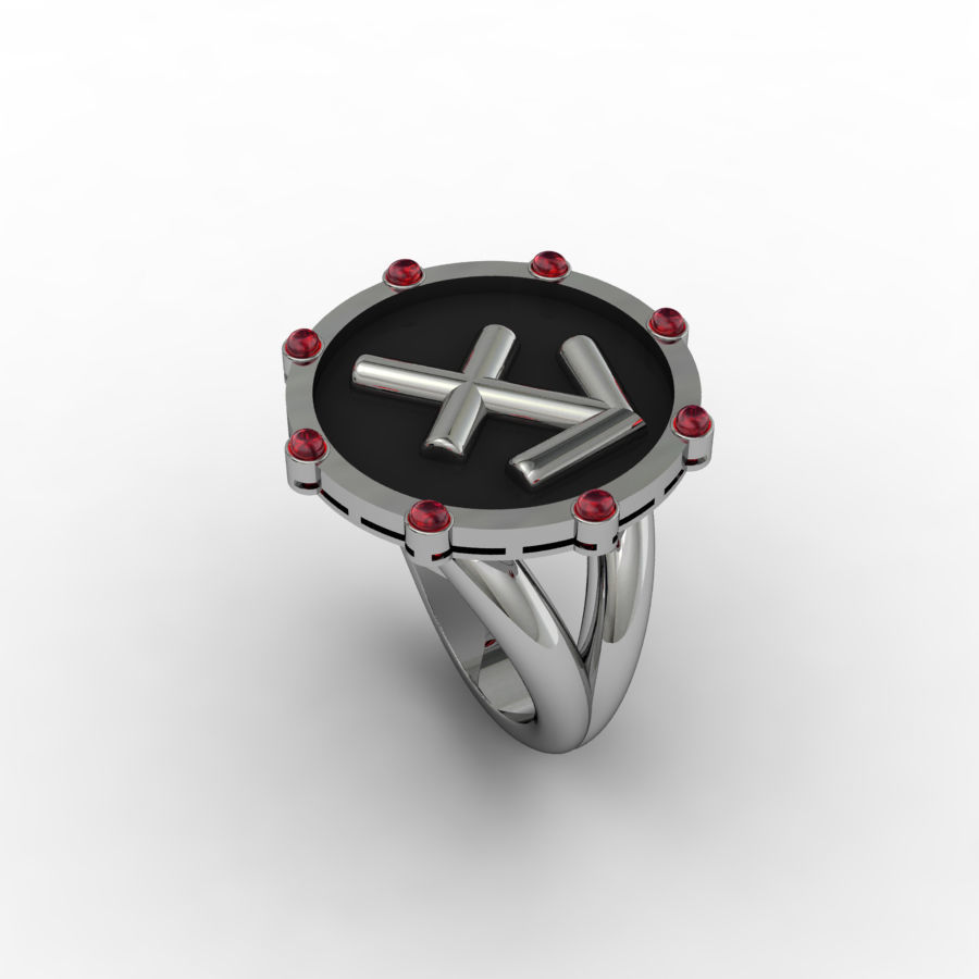 Sagittarius ring 001 3D print model_3