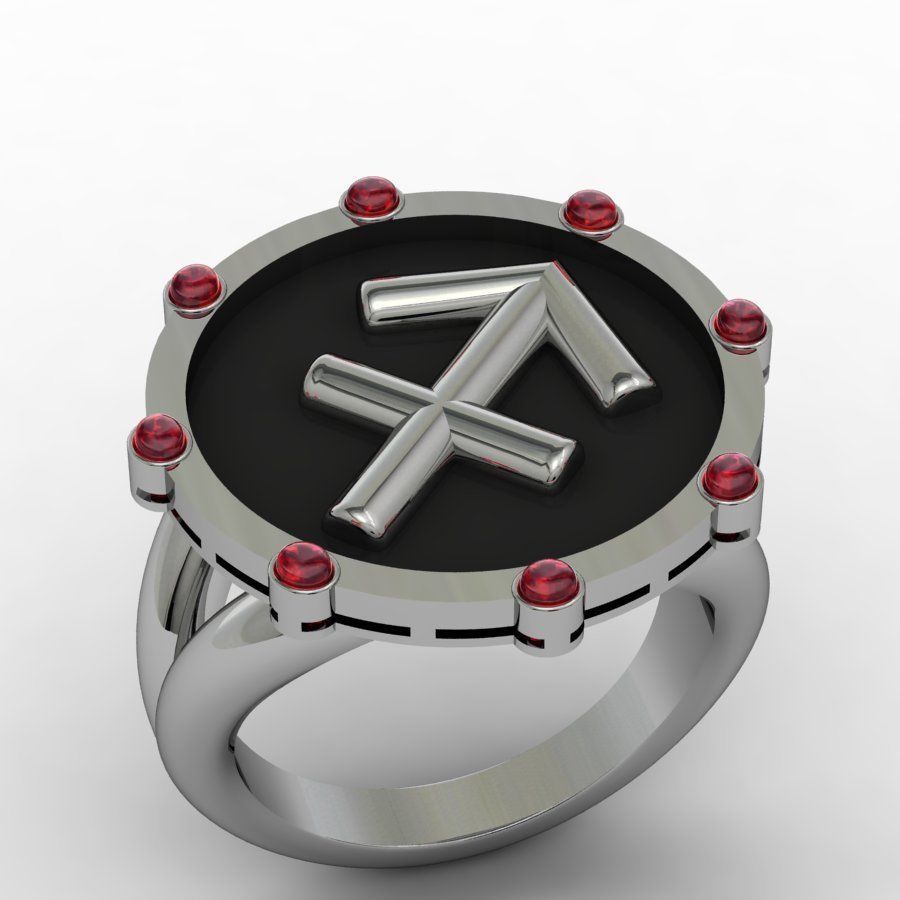 Sagittarius ring 001 3D print model_8