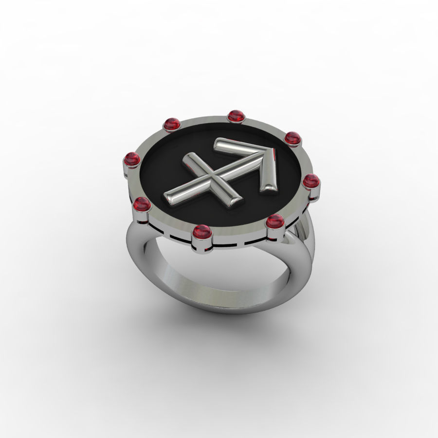 Sagittarius ring 001 3D print model_2