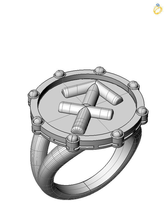 Sagittarius ring 001 3D print model_1