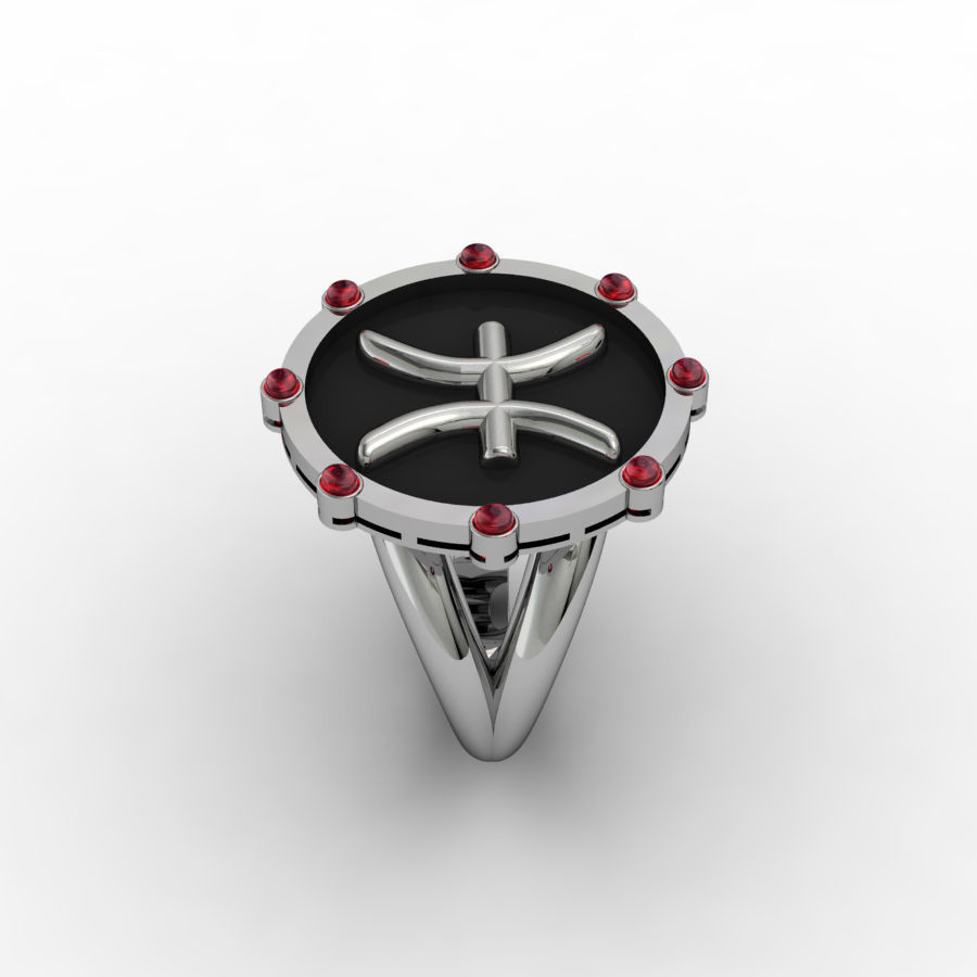Pisces ring 001 3D print model_7