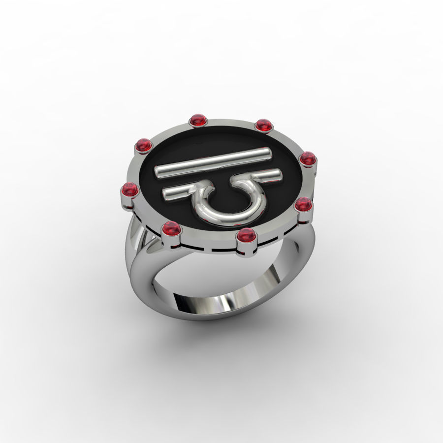 Libra ring 001 3D print model_5