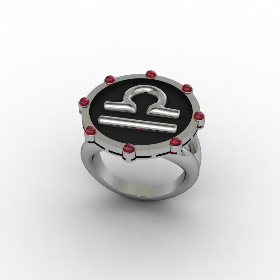 Libra ring 001 3D print model_2