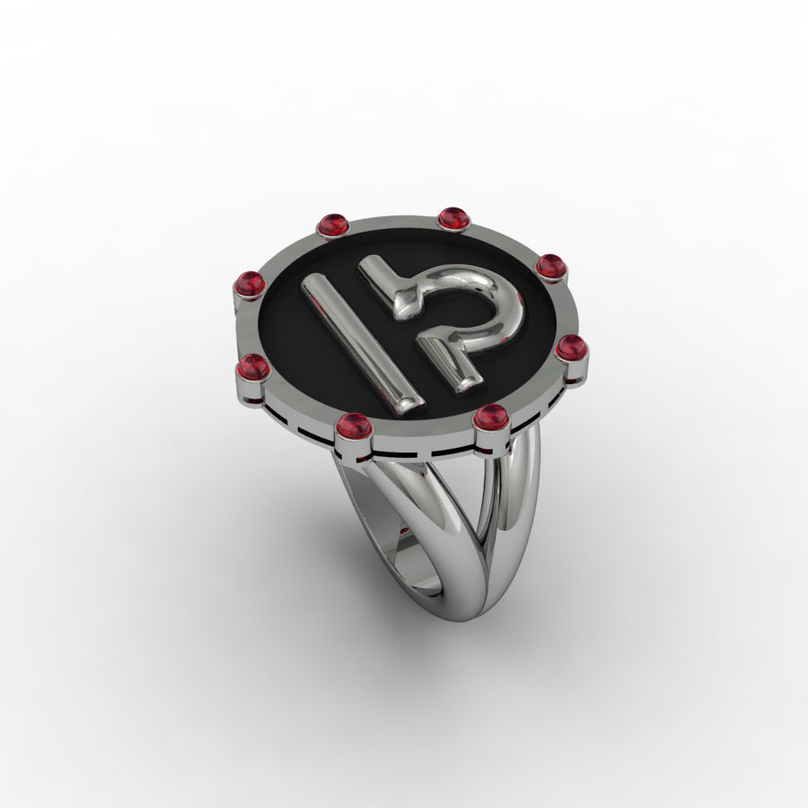 Libra ring 001 3D print model_3
