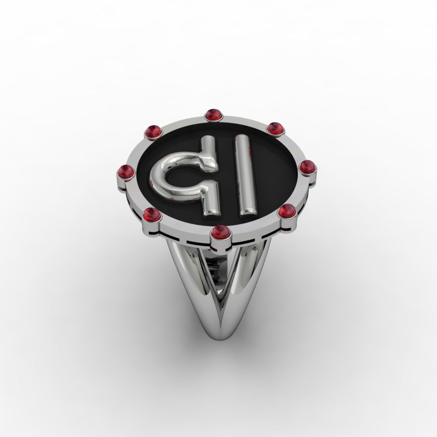 Libra ring 001 3D print model_7