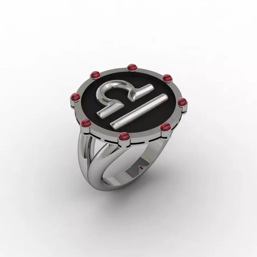 Libra ring 001 3D print model_0