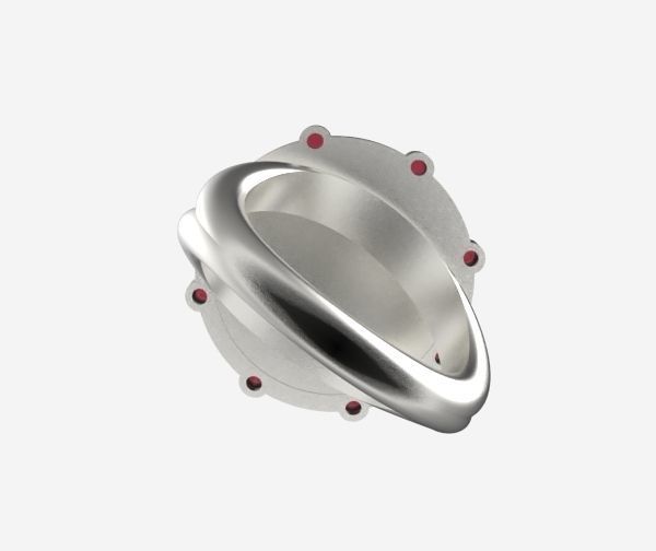 Libra ring 001 3D print model_12