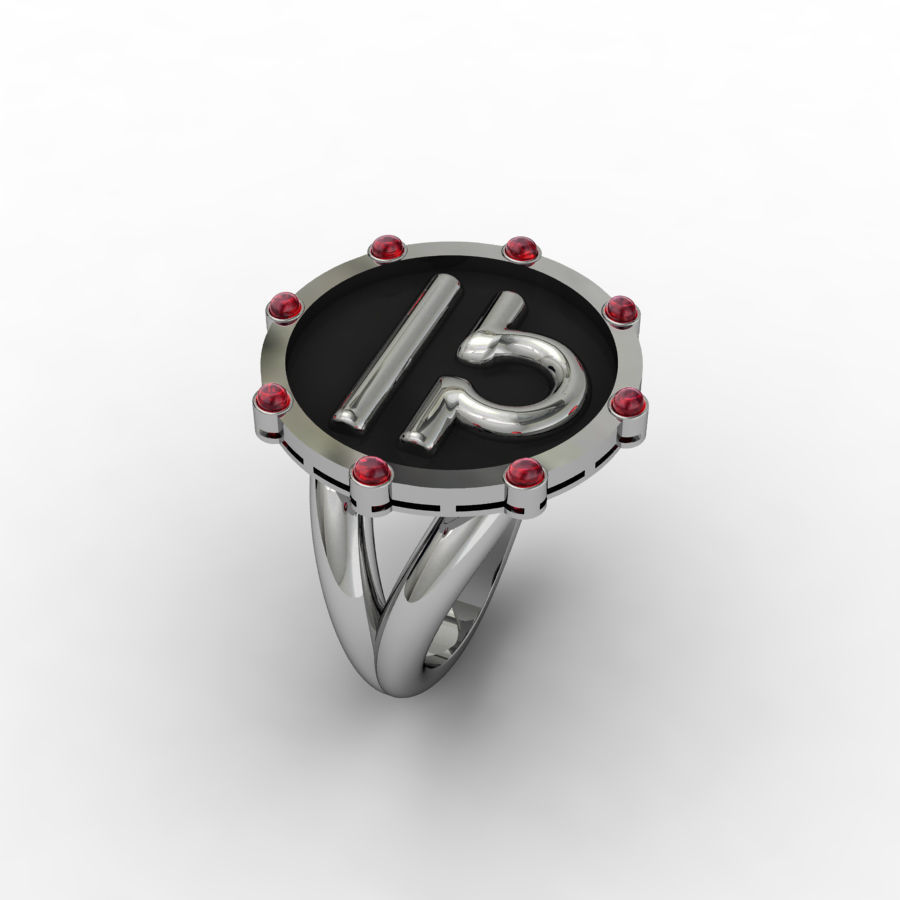 Libra ring 001 3D print model_4