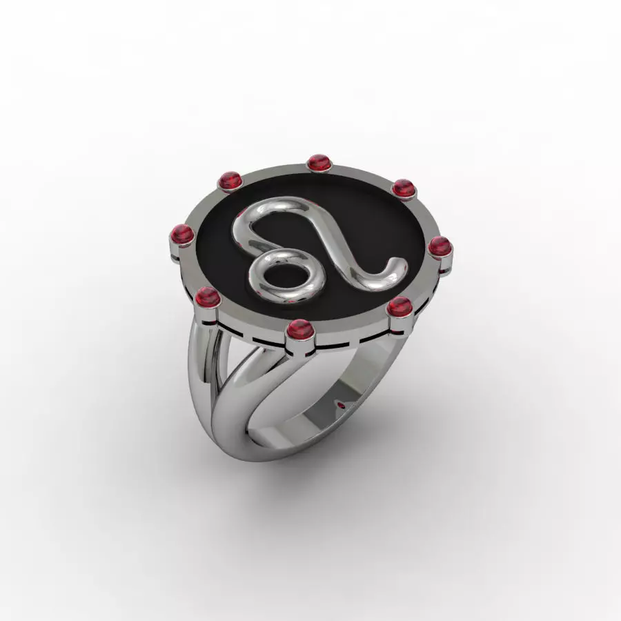 Leo ring 001 3D print model_0