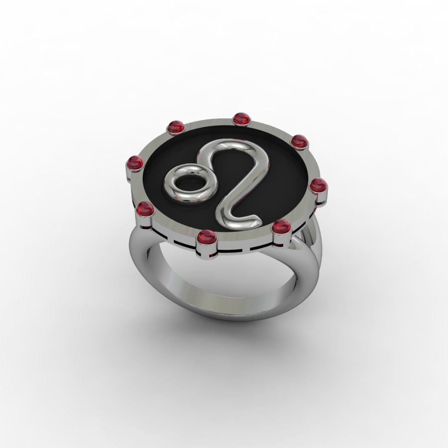 Leo ring 001 3D print model_2