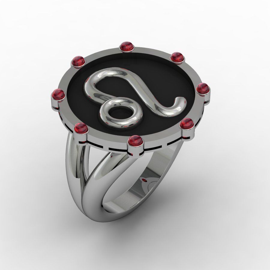 Leo ring 001 3D print model_8