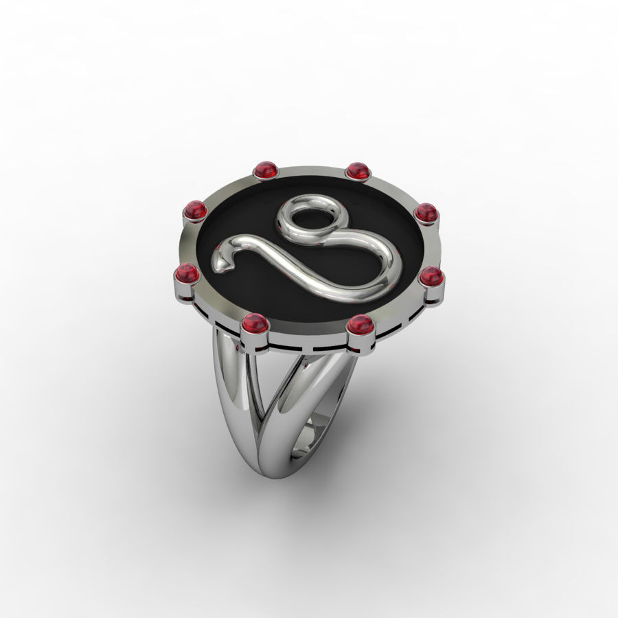 Leo ring 001 3D print model_4