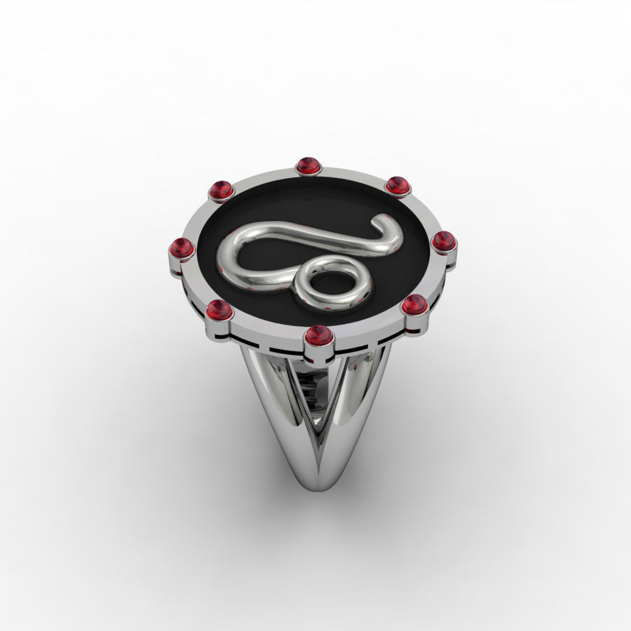 Leo ring 001 3D print model_7