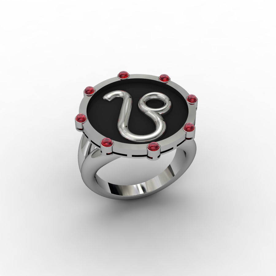 Leo ring 001 3D print model_5