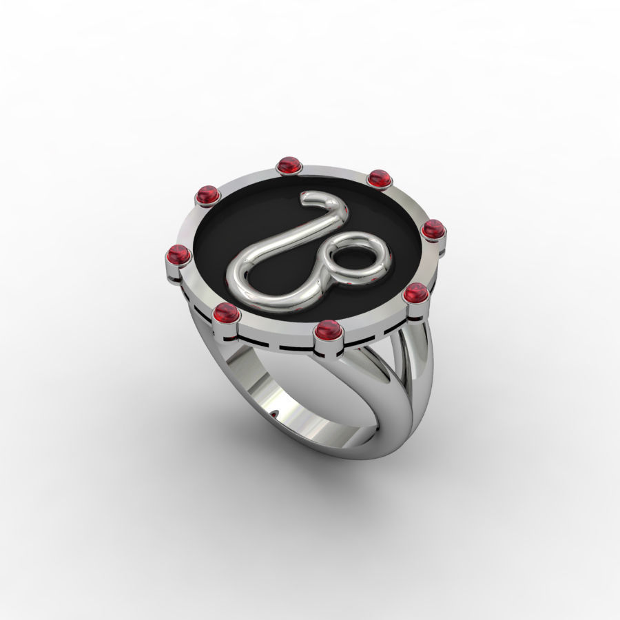 Leo ring 001 3D print model_6