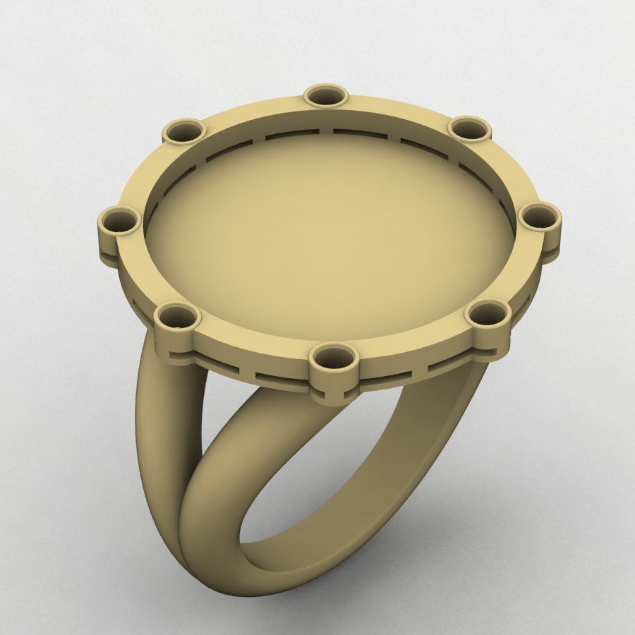 Cancer ring 001 3D print model_15