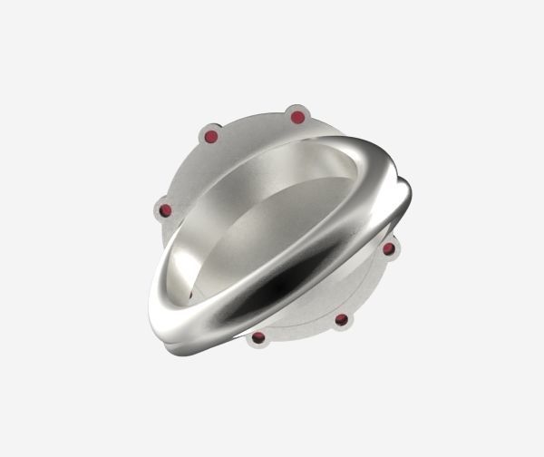 Aquarius ring 001 3D print model_14