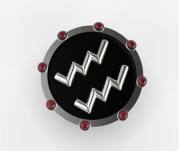 Aquarius ring 001 3D print model_21