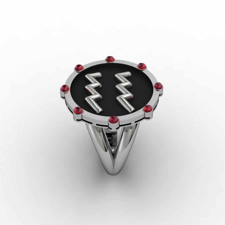 Aquarius ring 001 3D print model_6
